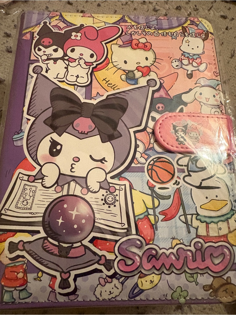 Sanrio  Purple family binder and binder paper